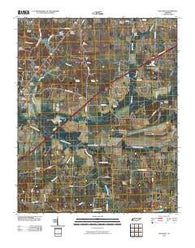 Gallaway Tennessee Historical topographic map, 1:24000 scale, 7.5 X 7.5 Minute, Year 2010