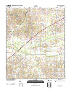 Gallaway Tennessee Historical topographic map, 1:24000 scale, 7.5 X 7.5 Minute, Year 2013