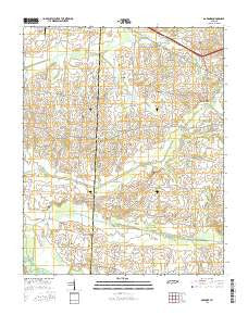 Gardner Tennessee Current topographic map, 1:24000 scale, 7.5 X 7.5 Minute, Year 2016