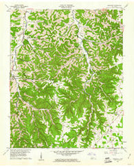 Gassaway Tennessee Historical topographic map, 1:24000 scale, 7.5 X 7.5 Minute, Year 1960