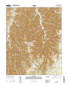 Gassaway Tennessee Current topographic map, 1:24000 scale, 7.5 X 7.5 Minute, Year 2016