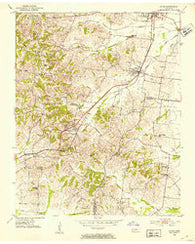 Gates Tennessee Historical topographic map, 1:24000 scale, 7.5 X 7.5 Minute, Year 1952