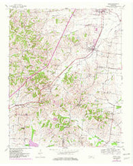 Gates Tennessee Historical topographic map, 1:24000 scale, 7.5 X 7.5 Minute, Year 1952