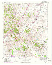Gates Tennessee Historical topographic map, 1:24000 scale, 7.5 X 7.5 Minute, Year 1952