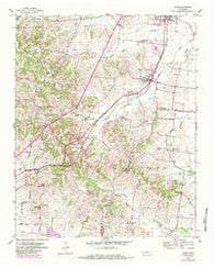 Gates Tennessee Historical topographic map, 1:24000 scale, 7.5 X 7.5 Minute, Year 1952