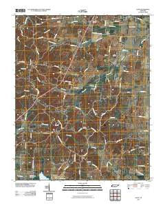 Gates Tennessee Historical topographic map, 1:24000 scale, 7.5 X 7.5 Minute, Year 2010