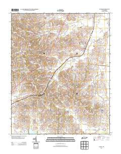 Gates Tennessee Historical topographic map, 1:24000 scale, 7.5 X 7.5 Minute, Year 2013