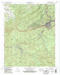 Gatlinburg Tennessee Historical topographic map, 1:24000 scale, 7.5 X 7.5 Minute, Year 1979
