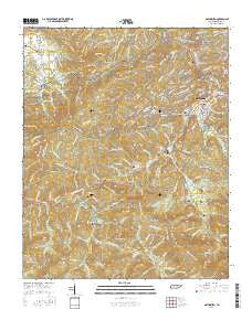 Gatlinburg Tennessee Current topographic map, 1:24000 scale, 7.5 X 7.5 Minute, Year 2016