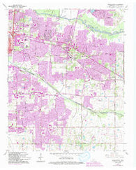 Germantown Tennessee Historical topographic map, 1:24000 scale, 7.5 X 7.5 Minute, Year 1965