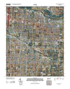 Germantown Tennessee Historical topographic map, 1:24000 scale, 7.5 X 7.5 Minute, Year 2010