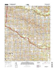 Germantown Tennessee Current topographic map, 1:24000 scale, 7.5 X 7.5 Minute, Year 2016
