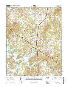 Gladeville Tennessee Current topographic map, 1:24000 scale, 7.5 X 7.5 Minute, Year 2016