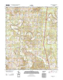 Glendale Tennessee Historical topographic map, 1:24000 scale, 7.5 X 7.5 Minute, Year 2013