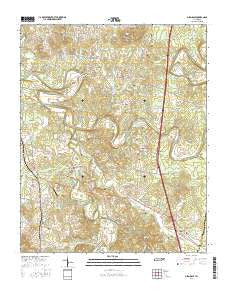 Glendale Tennessee Current topographic map, 1:24000 scale, 7.5 X 7.5 Minute, Year 2016
