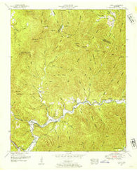 Gobey Tennessee Historical topographic map, 1:24000 scale, 7.5 X 7.5 Minute, Year 1952