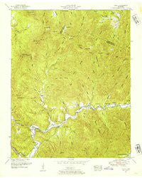 Gobey Tennessee Historical topographic map, 1:24000 scale, 7.5 X 7.5 Minute, Year 1952