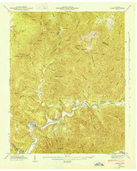 Gobey Tennessee Historical topographic map, 1:24000 scale, 7.5 X 7.5 Minute, Year 1946