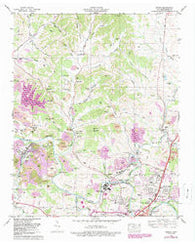 Godwin Tennessee Historical topographic map, 1:24000 scale, 7.5 X 7.5 Minute, Year 1965