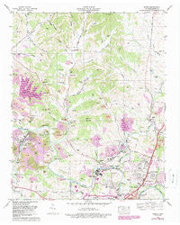 Godwin Tennessee Historical topographic map, 1:24000 scale, 7.5 X 7.5 Minute, Year 1965