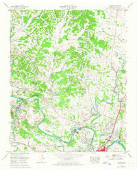 Godwin Tennessee Historical topographic map, 1:24000 scale, 7.5 X 7.5 Minute, Year 1965