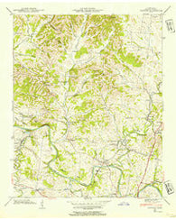 Godwin Tennessee Historical topographic map, 1:24000 scale, 7.5 X 7.5 Minute, Year 1940