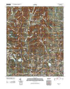 Godwin Tennessee Historical topographic map, 1:24000 scale, 7.5 X 7.5 Minute, Year 2010