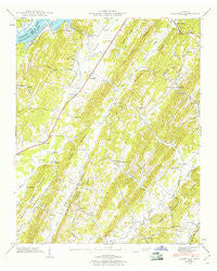 Goodfield Tennessee Historical topographic map, 1:24000 scale, 7.5 X 7.5 Minute, Year 1942