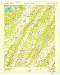 Goodfield Tennessee Historical topographic map, 1:24000 scale, 7.5 X 7.5 Minute, Year 1943