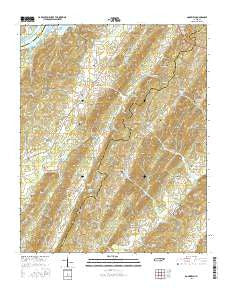 Goodfield Tennessee Current topographic map, 1:24000 scale, 7.5 X 7.5 Minute, Year 2016