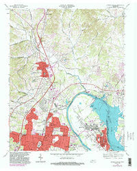 Goodlettsville Tennessee Historical topographic map, 1:24000 scale, 7.5 X 7.5 Minute, Year 1968