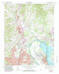 Goodlettsville Tennessee Historical topographic map, 1:24000 scale, 7.5 X 7.5 Minute, Year 1968