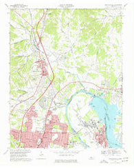 Goodlettsville Tennessee Historical topographic map, 1:24000 scale, 7.5 X 7.5 Minute, Year 1968