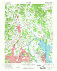 Goodlettsville Tennessee Historical topographic map, 1:24000 scale, 7.5 X 7.5 Minute, Year 1968