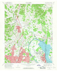 Goodlettsville Tennessee Historical topographic map, 1:24000 scale, 7.5 X 7.5 Minute, Year 1968