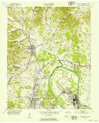 Goodlettsville Tennessee Historical topographic map, 1:24000 scale, 7.5 X 7.5 Minute, Year 1952