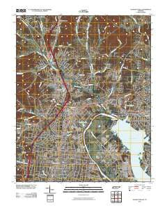 Goodlettsville Tennessee Historical topographic map, 1:24000 scale, 7.5 X 7.5 Minute, Year 2010