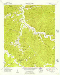 Gordonsburg Tennessee Historical topographic map, 1:24000 scale, 7.5 X 7.5 Minute, Year 1951
