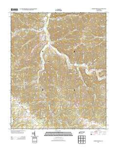 Gordonsburg Tennessee Historical topographic map, 1:24000 scale, 7.5 X 7.5 Minute, Year 2013