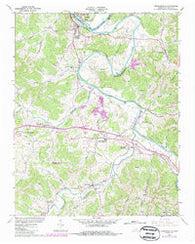 Gordonsville Tennessee Historical topographic map, 1:24000 scale, 7.5 X 7.5 Minute, Year 1962