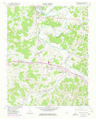 Gordonsville Tennessee Historical topographic map, 1:24000 scale, 7.5 X 7.5 Minute, Year 1962