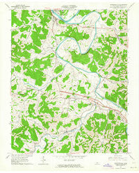 Gordonsville Tennessee Historical topographic map, 1:24000 scale, 7.5 X 7.5 Minute, Year 1962