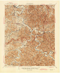 Gordonsville Tennessee Historical topographic map, 1:62500 scale, 15 X 15 Minute, Year 1928
