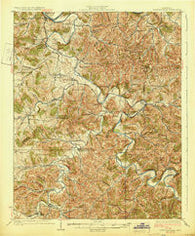 Gordonsville Tennessee Historical topographic map, 1:62500 scale, 15 X 15 Minute, Year 1928