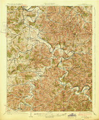 Gordonsville Tennessee Historical topographic map, 1:62500 scale, 15 X 15 Minute, Year 1928