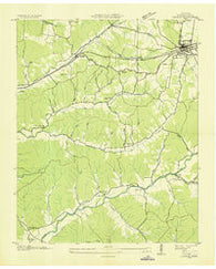 Gorman Tennessee Historical topographic map, 1:24000 scale, 7.5 X 7.5 Minute, Year 1936