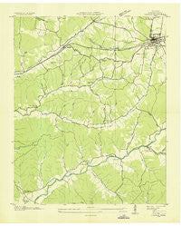 Gorman Tennessee Historical topographic map, 1:24000 scale, 7.5 X 7.5 Minute, Year 1936