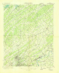 Gorryton Tennessee Historical topographic map, 1:48000 scale, 15 X 15 Minute, Year 1936