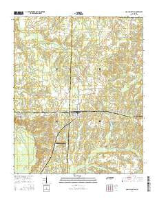 Grand Junction Tennessee Current topographic map, 1:24000 scale, 7.5 X 7.5 Minute, Year 2016