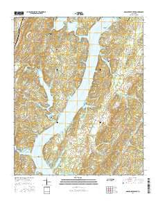 Grasshopper Creek Tennessee Current topographic map, 1:24000 scale, 7.5 X 7.5 Minute, Year 2016